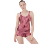 Red Flames Abstract No2 Boyleg Tankini Set 