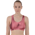 Red Flames Abstract No2 Back Weave Sports Bra