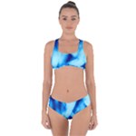 Blue Abstract 2 Criss Cross Bikini Set