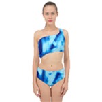 Blue Abstract 2 Spliced Up Two Piece Swimsuit