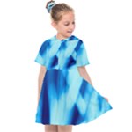 Blue Abstract 2 Kids  Sailor Dress