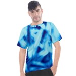 Blue Abstract 2 Men s Sport Top