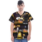 City Lights Men s V-Neck Scrub Top