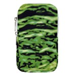 Green  Waves Abstract Series No11 Waist Pouch (Large)