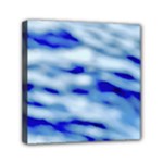 Blue Waves Abstract Series No10 Mini Canvas 6  x 6  (Stretched)