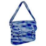Blue Waves Abstract Series No10 Buckle Messenger Bag