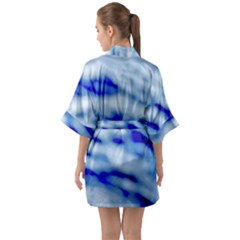 Half Sleeve Satin Kimono  