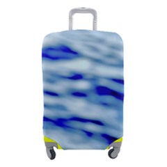Blue Waves Abstract Series No10 Luggage Cover (Small) from ArtsNow.com