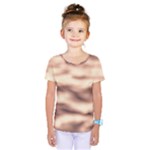 Pink  Waves Abstract Series No6 Kids  One Piece Tee