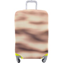 Pink  Waves Abstract Series No6 Luggage Cover (Large) from ArtsNow.com
