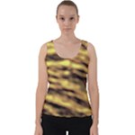 Yellow  Waves Abstract Series No10 Velvet Tank Top