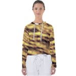 Yellow  Waves Abstract Series No10 Women s Slouchy Sweat