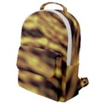 Yellow  Waves Abstract Series No10 Flap Pocket Backpack (Small)