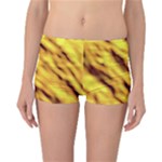 Yellow  Waves Abstract Series No8 Reversible Boyleg Bikini Bottoms