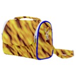Yellow  Waves Abstract Series No8 Satchel Shoulder Bag