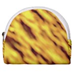 Yellow  Waves Abstract Series No8 Horseshoe Style Canvas Pouch