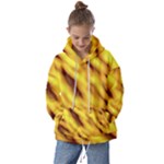 Yellow  Waves Abstract Series No8 Kids  Oversized Hoodie