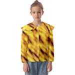 Yellow  Waves Abstract Series No8 Kids  Peter Pan Collar Blouse