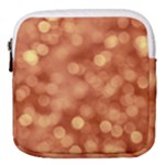 Light Reflections Abstract No7 Peach Mini Square Pouch