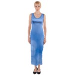 Light Reflections Abstract Fitted Maxi Dress