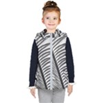 Cycas Leaf The Shadows Kids  Hooded Puffer Vest