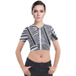 Cycas Leaf The Shadows Short Sleeve Cropped Jacket