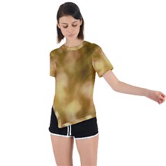 Asymmetrical Short Sleeve Sports T-Shirt 