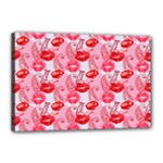 Rose Lips Canvas 18  x 12  (Stretched)