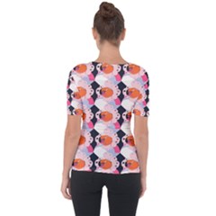 Shoulder Cut Out Short Sleeve Top 