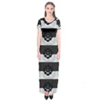 Geometry Short Sleeve Maxi Dress