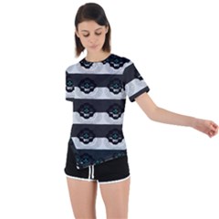 Asymmetrical Short Sleeve Sports T-Shirt 