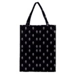 Black And White Sketchy Man Portrait Pattern Classic Tote Bag