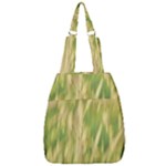 Golden Grass Abstract Center Zip Backpack