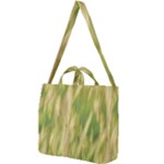 Golden Grass Abstract Square Shoulder Tote Bag