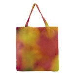 Flower Abstract Grocery Tote Bag