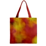 Flower Abstract Zipper Grocery Tote Bag