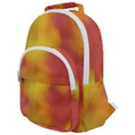 Flower Abstract Rounded Multi Pocket Backpack