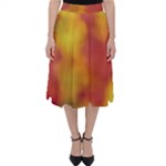 Flower Abstract Classic Midi Skirt