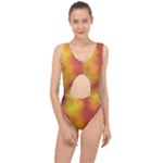 Flower Abstract Center Cut Out Swimsuit