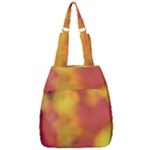 Flower Abstract Center Zip Backpack