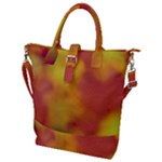 Flower Abstract Buckle Top Tote Bag