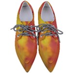 Flower Abstract Pointed Oxford Shoes