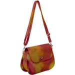 Flower Abstract Saddle Handbag