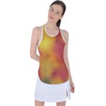 Flower Abstract Racer Back Mesh Tank Top