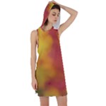 Flower Abstract Racer Back Hoodie Dress