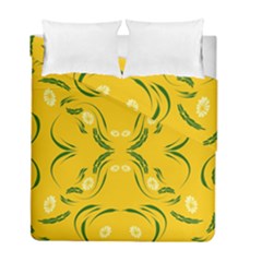 Floral folk damask pattern Fantasy flowers Floral geometric fantasy Duvet Cover Double Side (Full/ Double Size) from ArtsNow.com