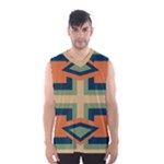 Abstract pattern geometric backgrounds   Men s Basketball Tank Top