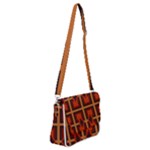 Abstract pattern geometric backgrounds   Shoulder Bag with Back Zipper