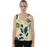 Folk flowers print Floral pattern Ethnic art Velvet Tank Top