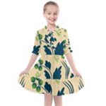 Folk flowers print Floral pattern Ethnic art Kids  All Frills Chiffon Dress